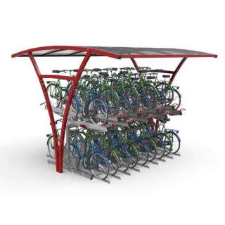 FalcoRail Überdachung für Doppelstockparker, doppelseitig