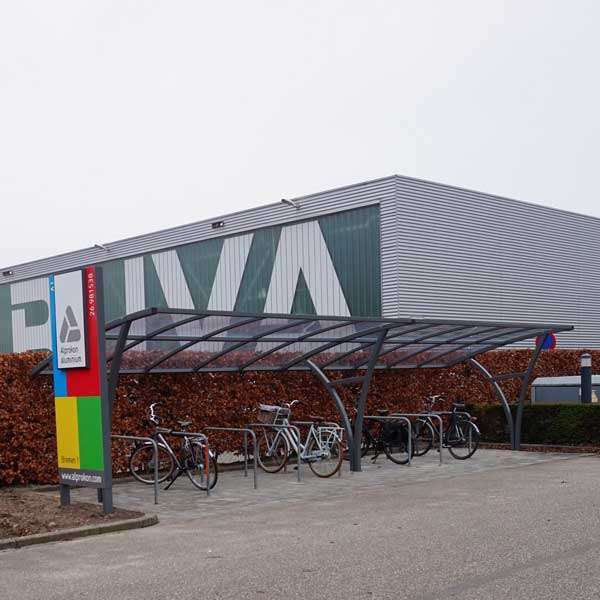 FalcoRail Low Fahrradüberdachung, einseitig