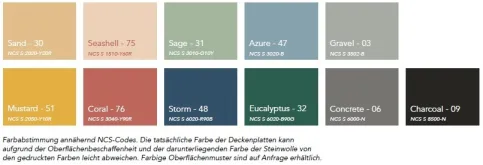 11 Color-all Farbtöne Rockfon Eclipse® Color
