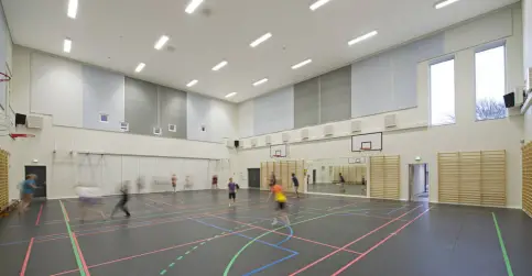 Sydmors Skole, Dänemark, ROCKFON® VertiQ®Rockfon VertiQ®, A24, 2700 x 1200
