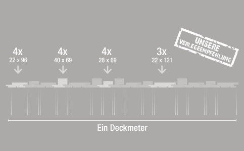 Verlegeempfehlung Ladenburger SKYLINE Kontrast