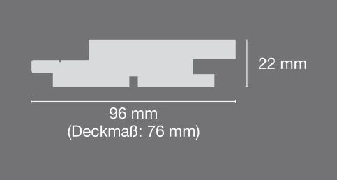 Deckmaß 76 mm