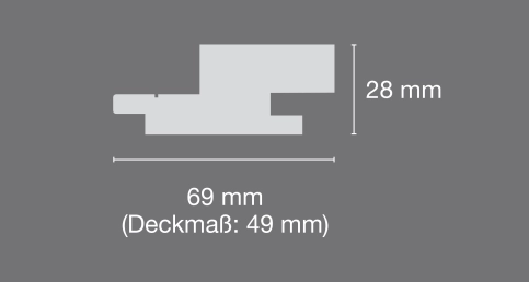 Deckmaß 49 mm