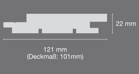 Deckmaß 101 mm