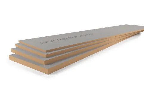 JACKOBOARD® LIGNIN mit Kern aus biobasierten Rohstoffen und Recyclingmaterial