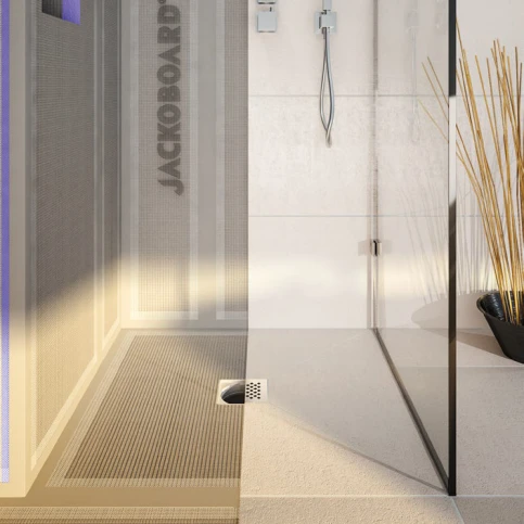 Dusche mit JACKOBOARD® Aqua.