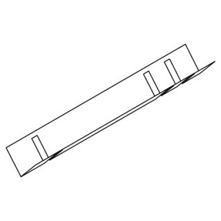 OWA - Abstandshalter Nr. 43/1 655,5 x 24 x 24 mm für Raster 600 + 625 mm - verzinkt