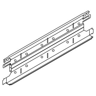 OWA - Verbindungsprofil Nr. 8558G 2400 x 24 x 75 mm gekröpft, Sichtseite weiß