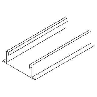 OWA - Bandrasterprofil Nr. 80/100G 3750 x 100 x 35 mm natural grey