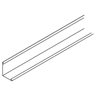 OWA - Wandprofil Nr. 50KB 3050 x 24 x 24 mm Sichtseite weiß - korrosionsbeständig