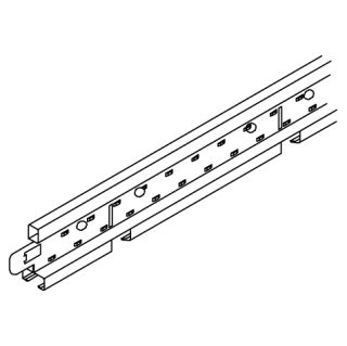 OWA - Tragprofil Nr. 3500 3000 x 14,3 x 38 mm weiß-schwarz