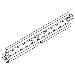 OWA - Verbindungsprofil Nr. 3514 1200 x 14,3 x 38 mm weiß-schwarz