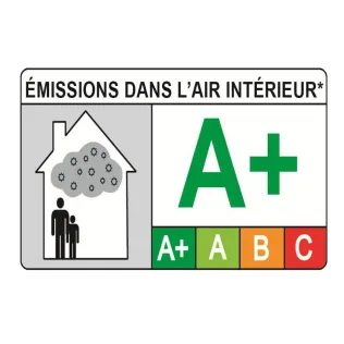 Französisches A+ VOC-Label