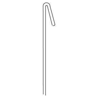 OWA - Abhängedraht (Haken) Nr. 14/100/1 Länge: 1000 mm verzinkt