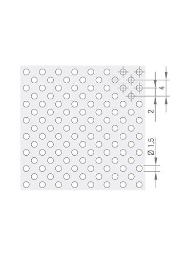OWAtecta Metalldecke Rg/ Rd - gelocht
