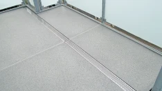 Bakodur® E Holzzement-Gefälleplatten mit Ablaufrinne