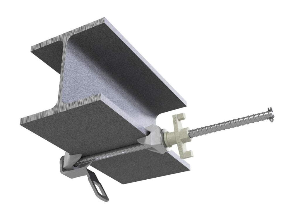 LUX-top QUICKFIX Abnehmbarer Anschlagpunkt zur Klemmbefestigung an Stahlbauteilen