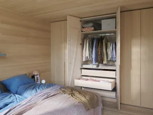 TANDEM Holzschublade im Schlafzimmerschrank