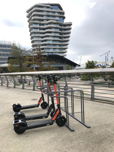 ilco Scooterparker Modell S2 in der Hamburger HafenCity