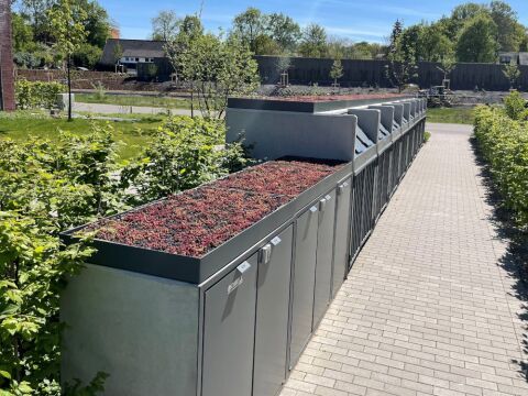 Dachflächen von Müllboxen nachhaltig nutzen