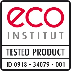 Das "eco-Label“ bestätigt die Einhaltung scharfer Grenzwerte.