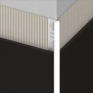 alferlight LED-Viertelkreis-Profil mit Streuscheibe