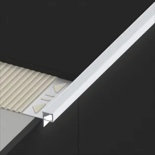 alferlight LED-Stufen-Profil alferprostep mit Streuscheibe