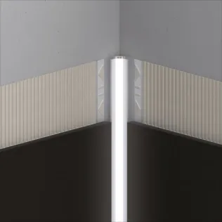 alferlight LED-Wandinneneck-Profil mit Streuscheibe