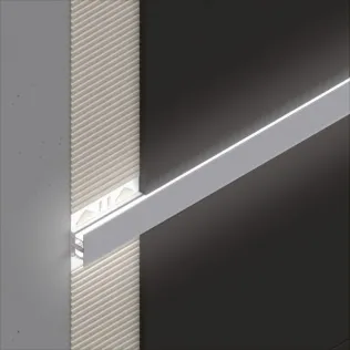 alferlight LED-Listelli-Profil indirekte Beleuchtung mit Streuscheibe