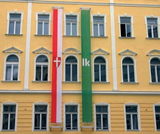 Transparentanlage am Gebäude der Landwirtschaftskammer, Wien