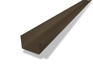 PREFA Kastenrinne 33/3m braun 01 Braun