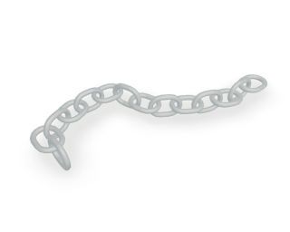 PREFA Ablaufkette silbermetallic 12 Silbermetallic