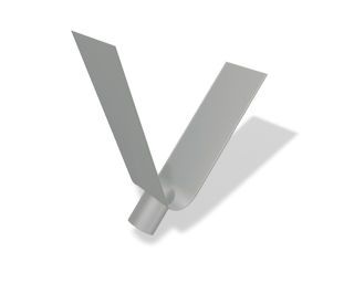 PREFA Saumrinnenstutzen 100 zinkgrau 08 Zinkgrau