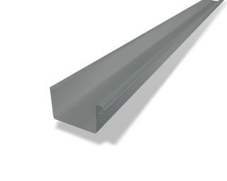 PREFA Kastenrinne 25/3m hellgrau 07 Hellgrau