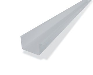 PREFA Kastenrinne 25 silbermetallic 12 Silbermetallic