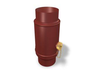 PREFA Wassersammler 120 oxydrot inkl. Kunststoffanschluss