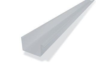 PREFA Kastenrinne 25/3m silbermetall 12 Silbermetallic