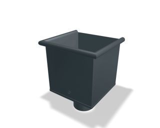 PREFA WFK-EX 100 P.10 anthrazit Auslaufstutzen exzentrisch