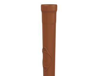PREFA Standrohr m.RÖ 100 ziegelrot 100 x 1000, 04 Ziegelrot