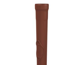 PREFA Standrohr m.RÖ 100 oxydrot 100 x 1000, 05 Oxydrot