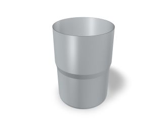 PREFA Rohrverbinder 80 silbermetalli 12 Silbermetallic