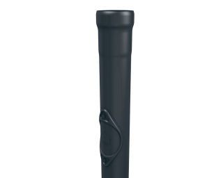 PREFA Standrohr m.RÖ 120 anthrazit 120 x 1000, 02 Anthrazit