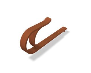 PREFA EN 517 B DS-Haken P.10 ziegelr Profilquerschnitt:30x6 mm
