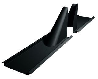 PREFA Einfass-2/TEIL P.10 schwarz zum Einfalzen, 03 P.10 Schwarz