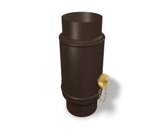 PREFA Wassersammler 100 braun inkl. Kunststoffanschluss