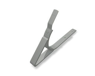 PREFA Saumrinnenhaken zinkgrau 08 Zinkgrau