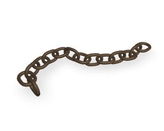 PREFA Ablaufkette braun 01 Braun