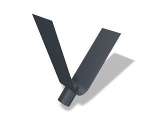 PREFA Saumrinnenstutzen 100 anthraz. 02 Anthrazit