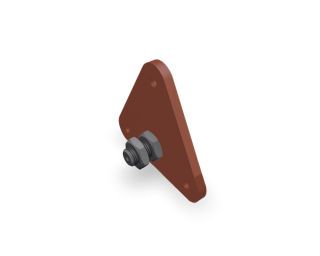 PREFA Wandmontageplatte oxydrot 05 Oxydrot