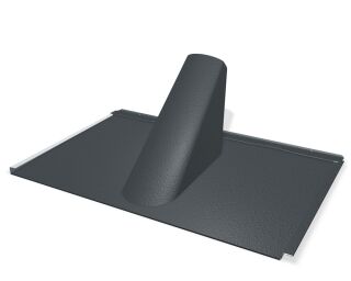 PREFA Einf. R16 ST P.10 dunkelgrau stucco, 19 P.10 Dunkelgrau